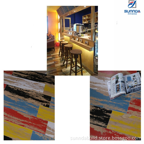 Matte Rustic Yellow Ork Wood Flooring Tiles for Living Room Floor 150x600 Porcelain low price tiles